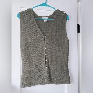 House of Harlow 1960 Green Crochet Top Small